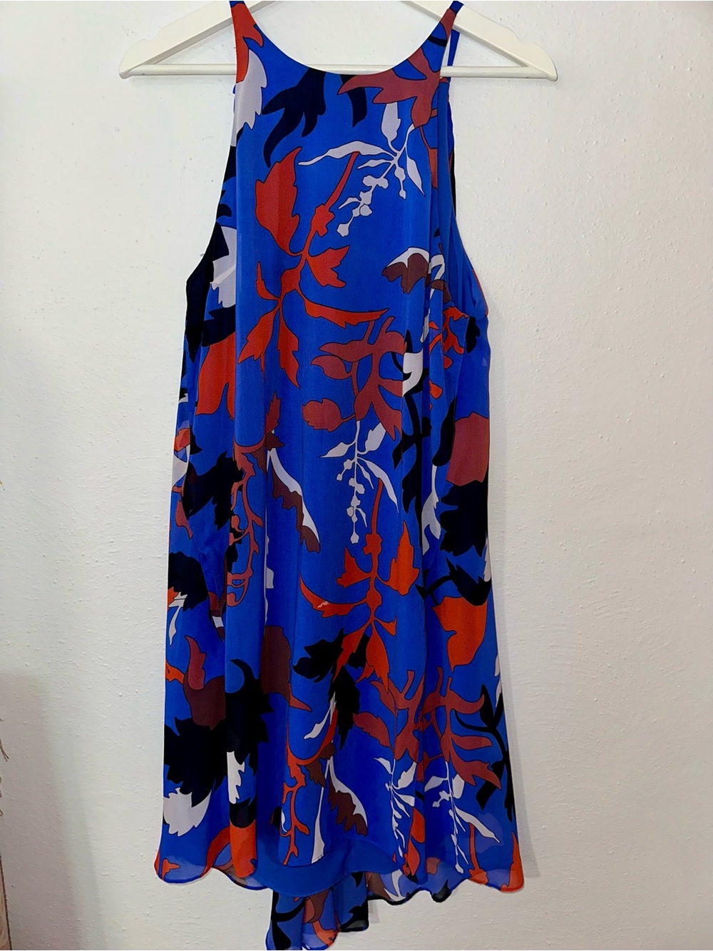 RACHEL Rachel Roy Cobalt Blue Dress with Red Accents